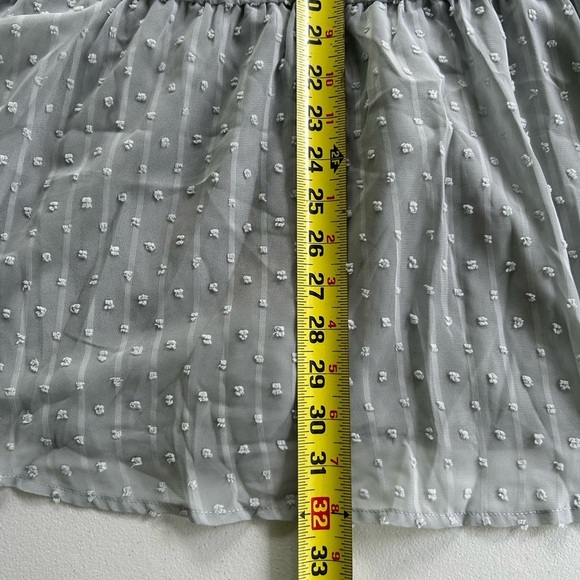 New!Elegant Lite Gray Lace Trim Women's Top size 30 or 6X - Picture 5 of 5